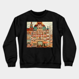 Brandenburg city drawing Crewneck Sweatshirt